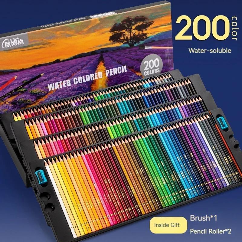 

Профессиональные цветные масляные карандаши, 48/72/120/150/200 цветов, свинцовые акварельные карандаши для рисования с сумкой для хранения, набор товаров для рукоделия
