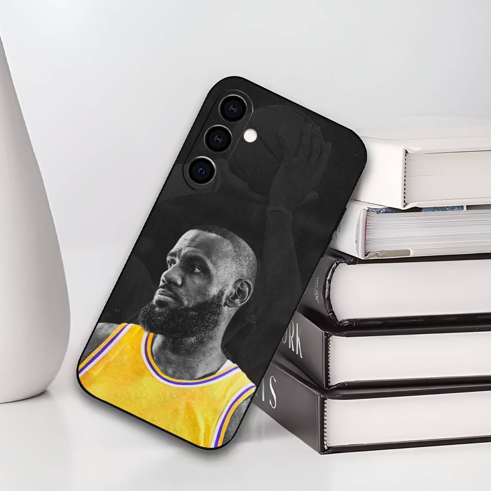 Basketball L-Lebron J-James 23 Phone Case Silicone Soft For Samsung Galaxy A73,A72,A71,A70,A53,A52,A51