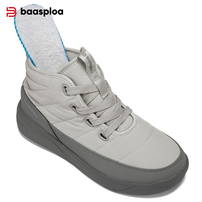Women's snow boots outdoor waterproof non-slip warm short boots women's  casual hiking shoes cold-proof boots wool lining short barrel winter boots