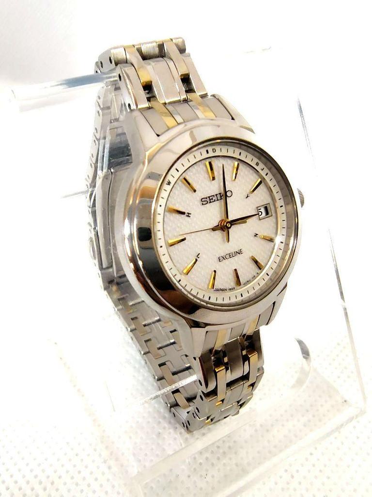 [USED] Rare Seiko Exceline Titanium Radio-Controlled Solar Watch 1B22-0BJ0