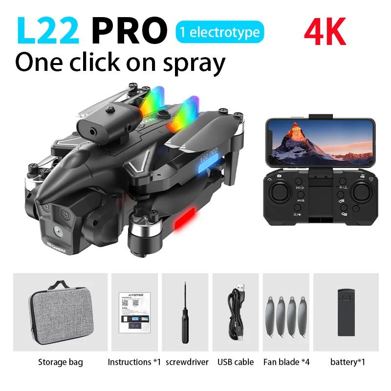 2025 New L22 PRO Drone 8K HD Professional Triple Camera Brushless Obstacle Avoidance Optical Flow Foldable RC Dron Toys Gifts
