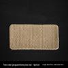 Two-Color Jacquard Tea Mat - Handmade Plant-Dyed Coaster, Retro Style Fabric Tea Coaster