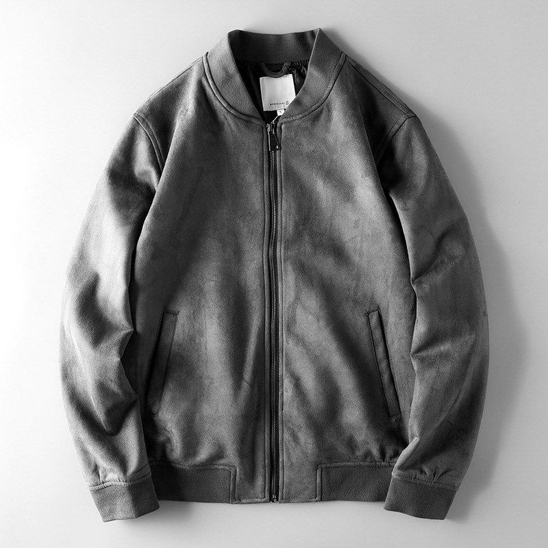 Кожаная куртка-бомбер MA1 Dark gray M