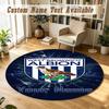 Round Rug Custom NameWest Bromwich Albion FC Pattern Non Slip Carpet Home Floor Decor