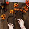 Holiday Party Hair Accessories Halloween Pumpkin Headband for Adults Kids, Orange Felt Non Woven Fabric Headpiece Headpiece, No Slip Cosplay