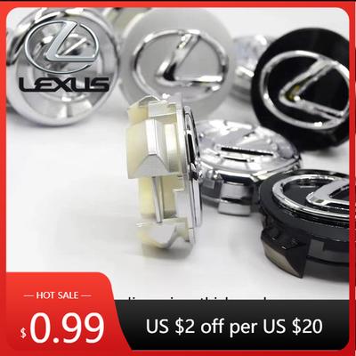 Interior Stickers 4Pcs Car Emblem 62MM Wheel Center Cover Hub Accessories For GS IS LS500h ES260 ES300h RX350h NX260 UX260