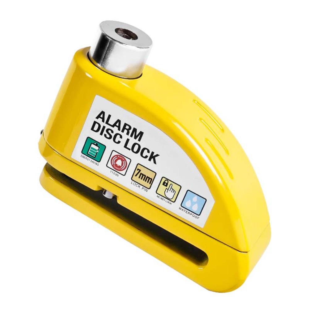 

Сигнализация Дисковый тормоз Замок для мотоцикла Дорожный водонепроницаемый Высокий децибел Противоугонный Электрический замок для колес Наружная езда Безопасность жёлтый