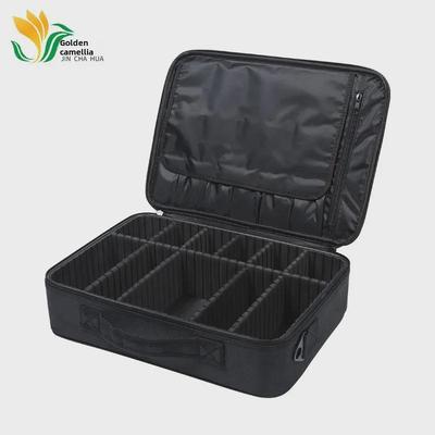 Portable Two-Tone Travel Cosmetic Bag with Tattoo Tool Storage and Large Capacity Divider