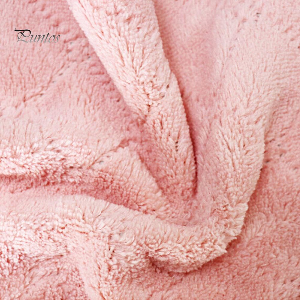 Home Kitchen Thicken Water Absorbent Coral Velvet Cleaning Dish Cloth Towel 10Pcs