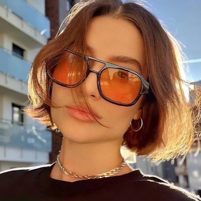 Ochelari de Soare Stil European American pentru Bărbați Formă Pătrată Ochelari de Soare cu Punte Dublă Femei Conducere Pescuit Bărbat Ochelari de Soare