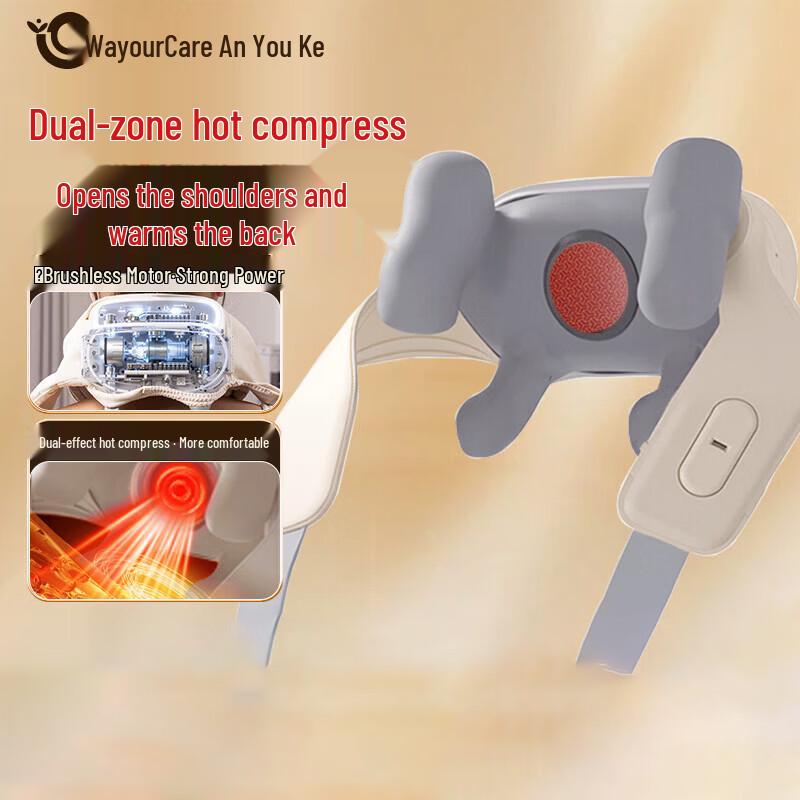 

WayourCare Heated Kneading Shoulder & Neck Massager CN plug (adapter included)