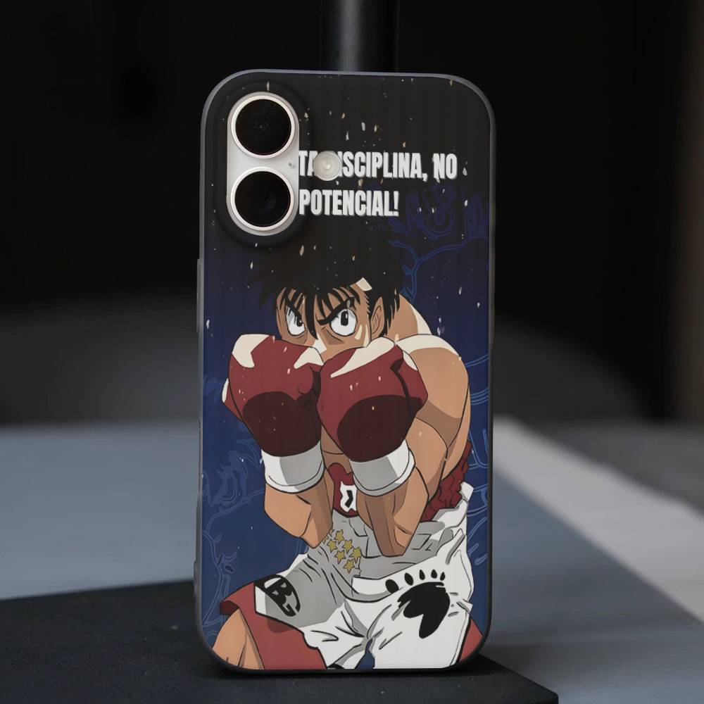 Hajime No Ippo Anime For IPhone 16 15 14 13 12 11 17 Pro Max Plus Wave Corrugated Phone Case Anti Drop Cover