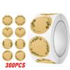 100-500pcs Kraft Paper Flowers Writable Labels For Gift Card Package Party Wrapping Baking Small Business Stationery Stickers