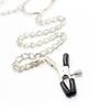 Adjustable Nipple Clamps Metal Necklace Pendant Clitoris Clip Erotic SM Sex Toy for Men and Women