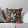 Lando Norris 4 - Abstract Design  Throw Cushions & Pillows Without Core