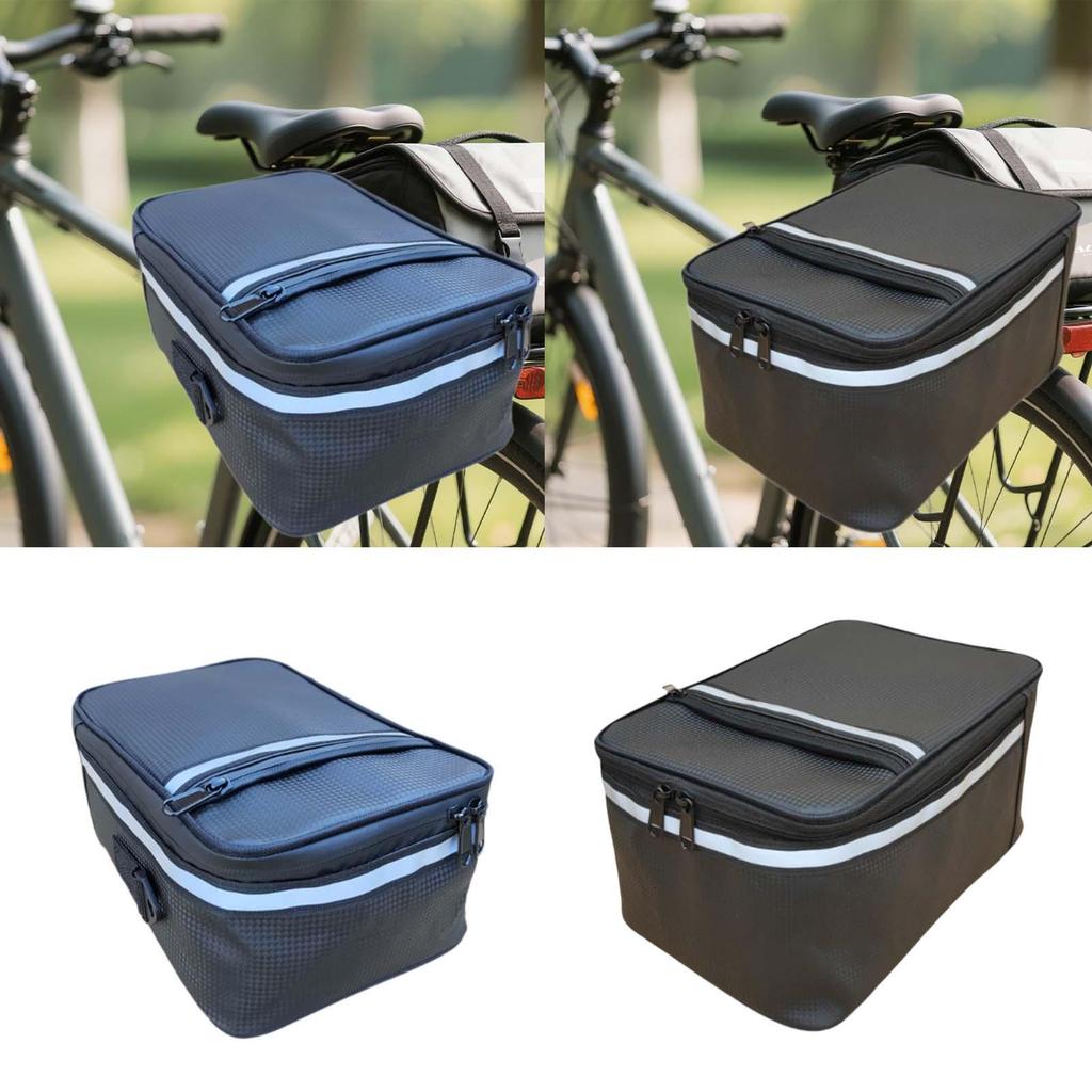 Waterproof Bicycle Rear Rack Bag Mountain Bike Multipurpose Pannier Trunk Large Capacity Storage for Outdoor Touring Commuting
