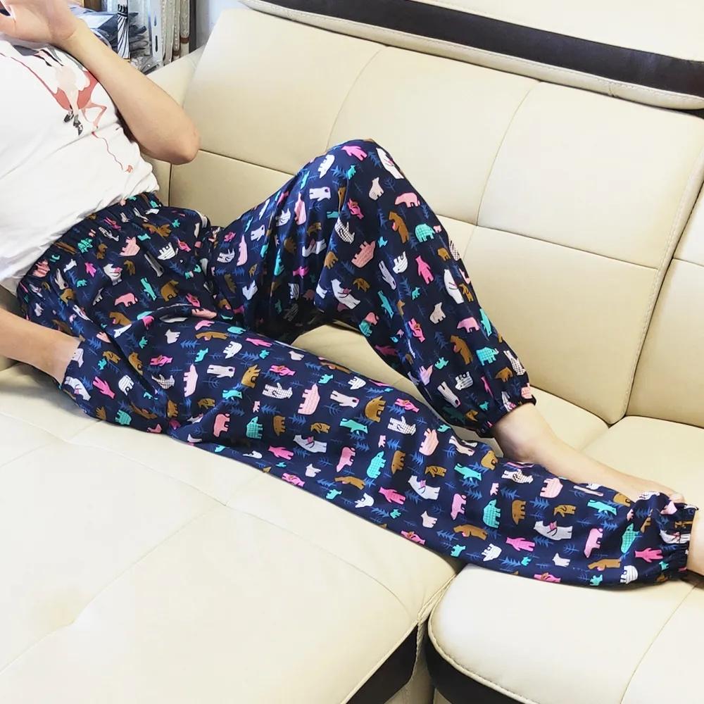 WTEMPO Thin Sun-proof Loose Beach Pants Spring and Summer Women's Mosquito Repellent Cotton Bloomers