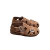 Niche Design Roman Sandals 2025 Summer New Retro Square Buckle Half Slippers Hollow Breathable Pig Cage Sandals