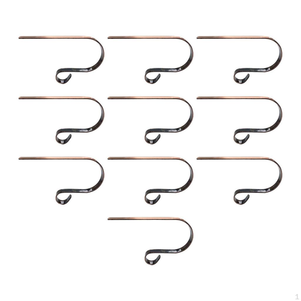 10 Stück Weihnachtsstrumpfhalter Haken Leichtgewicht Rutschfest Kreative Aufhänger