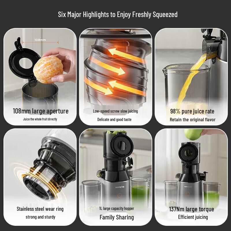 Joyoung Multi-functional Masticating Juicer CN plug (adapter included)