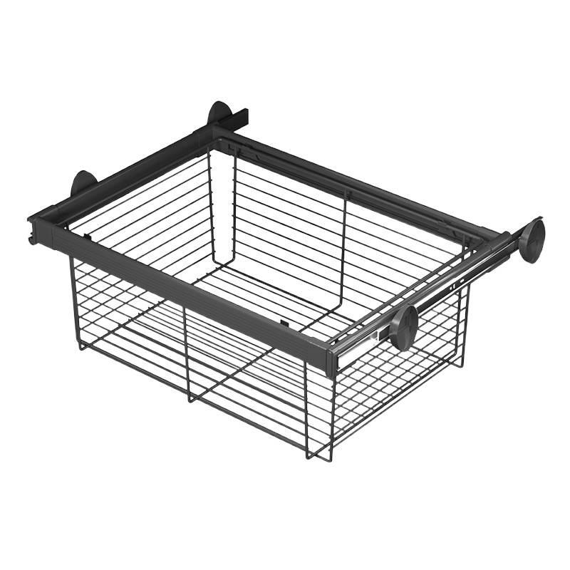 Étagère télescopique extensible pour rangement de pantalons dans une armoire