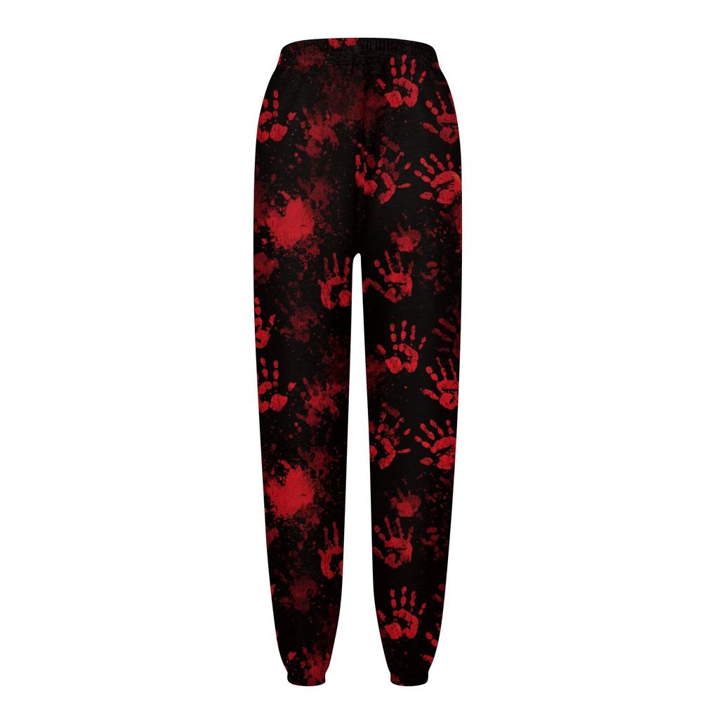 Women's Casual Fashion Sweatpants Halloween Printed Casual Pants