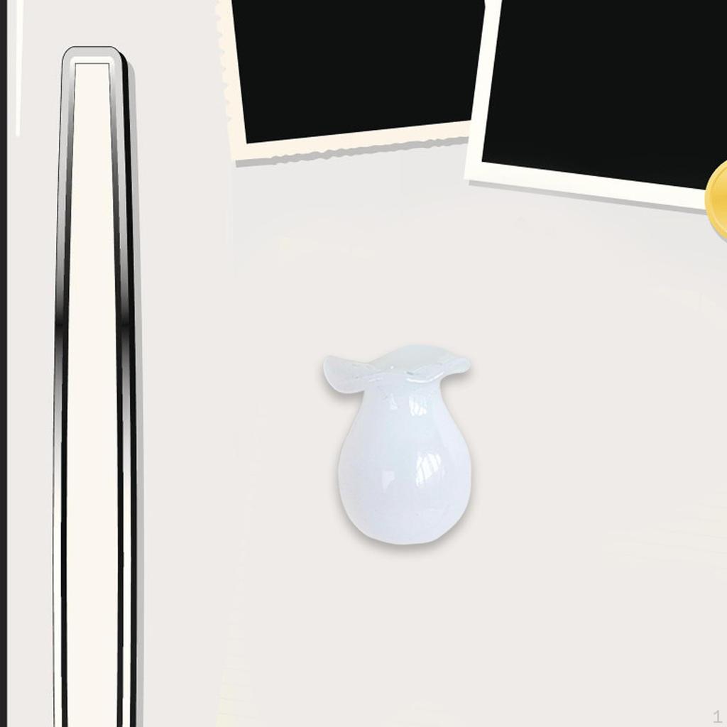 Mini Vase Fridge Stickers Flower Arrangement Cute Interesting Small Ornaments Refrigerator