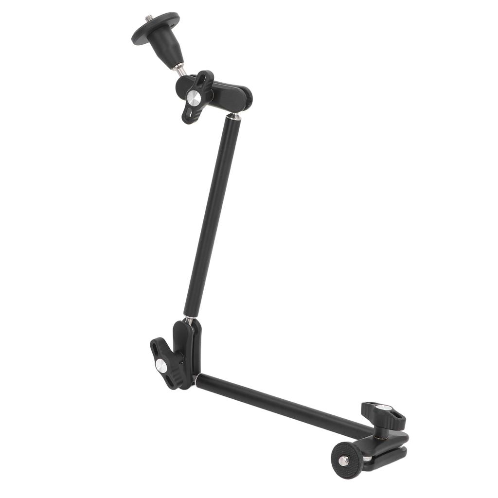 Articulating Arm Two Section 360 degrees  Rotation 1 4inch 3 8inch 4.4lb Load Bearing Articulating Arm for Fill Light