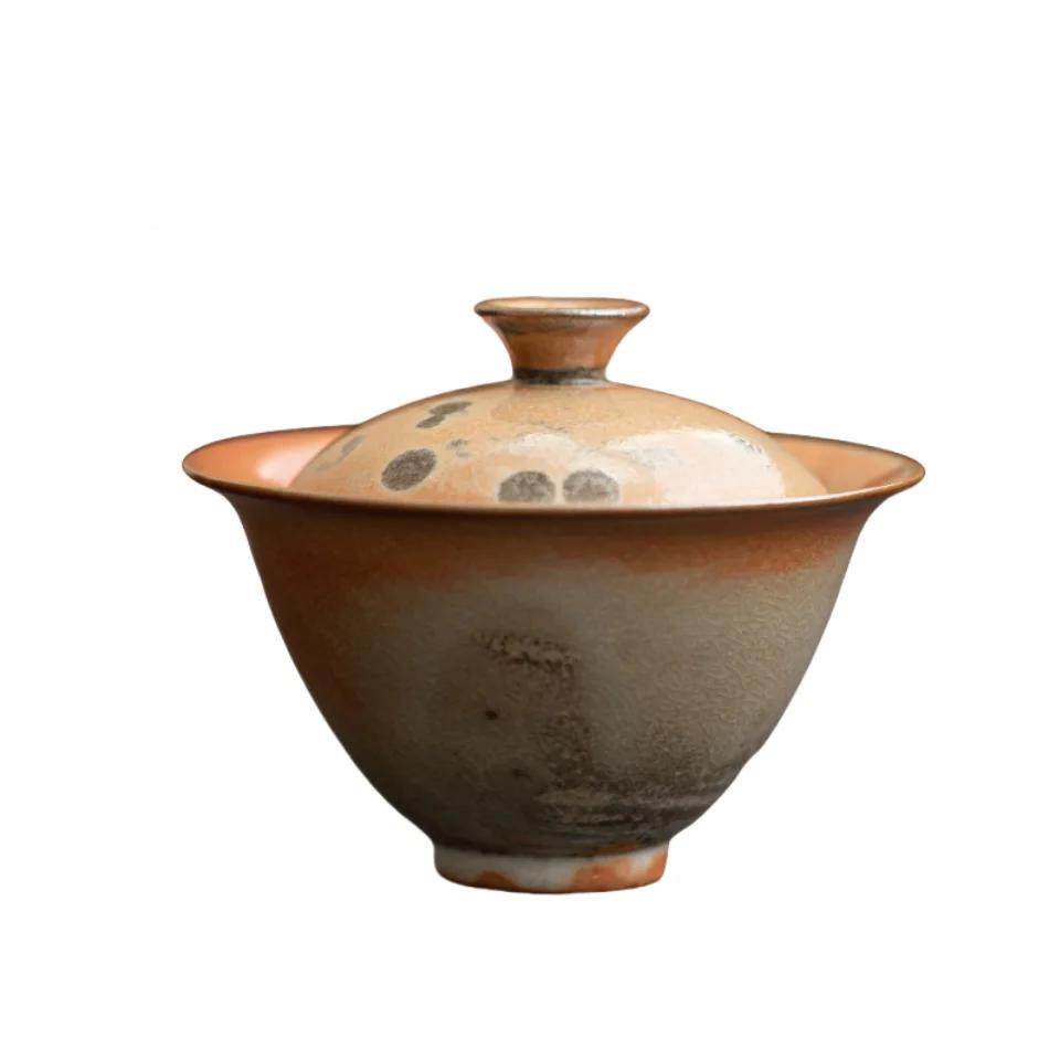 

Vintage Cute Cat Porcelain Gaiwan Set For Tea Tureen Teaware Cup Chinese Yellow Bowls Chawan Tea Ceremony Set Lily Deng S Store 130ml