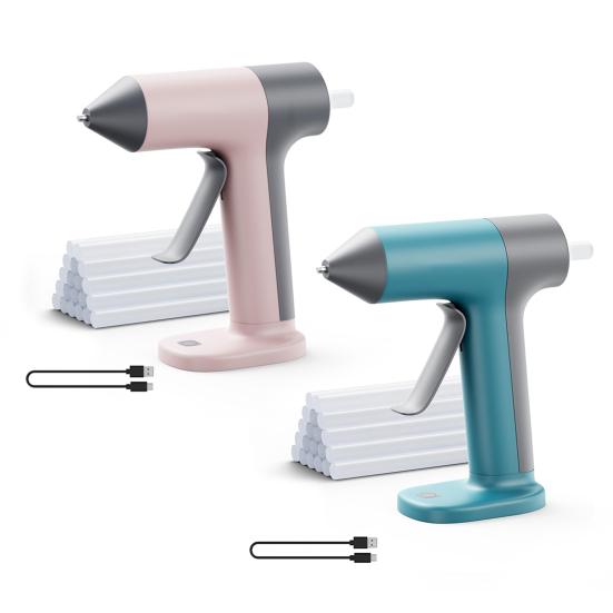 Kabelloser Heißkleberbrenner mit 30 Stück Stäben 30s Vorheizen Automatische Abschaltung