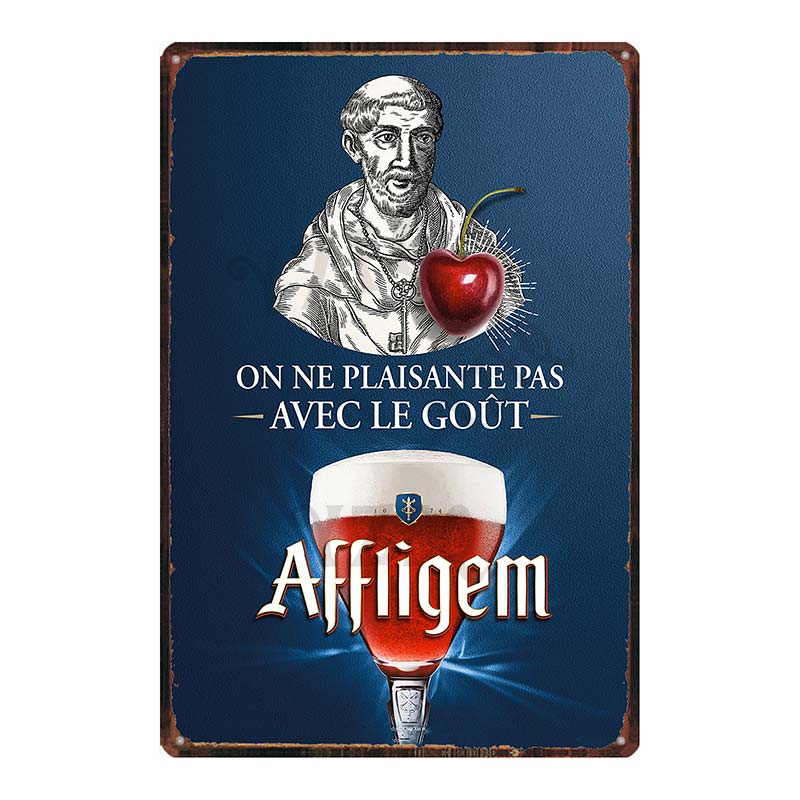 Beer Metal Tin Sign Paix Dieu Mort Subite Retro Poster Affligem For Wall Bar Pub Art Kitchen Coffee Home Decor 30X20CM DU-8499B