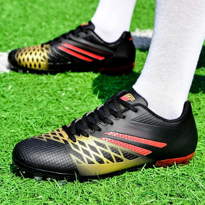 Men's Large-scale Football Shoes Long Nail Anti-slip and Wear-resistant TPR Artificial Corthop Outdoor Children's Football Shoes