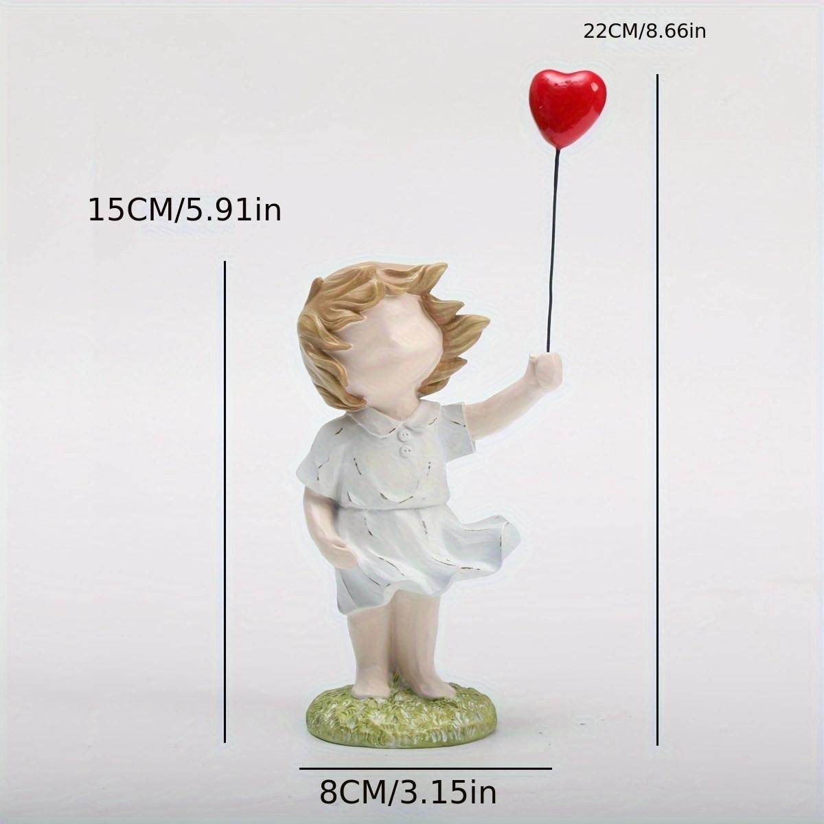 

1 шт. фигурка девочки Бэнкси с воздушным шаром, украшение для дома, гостиной, символ мира, антивоенный и любовный орнамент