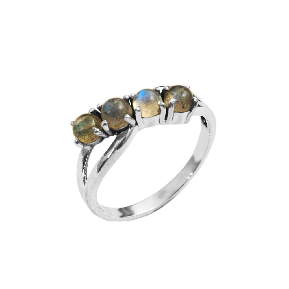 Arisha Silver Stříbrné náušnice z labradoritu 925