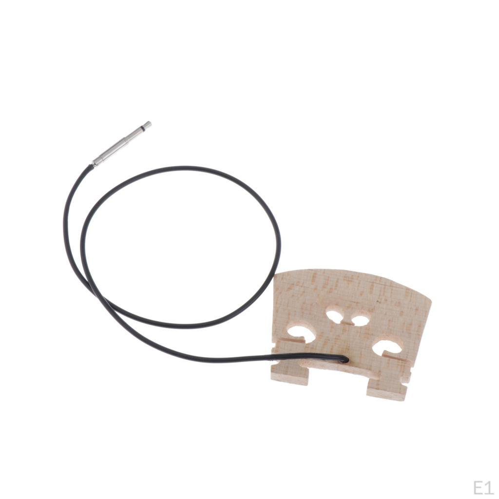 Violin Bridge with Embedded Piezo Pickup for 4/4