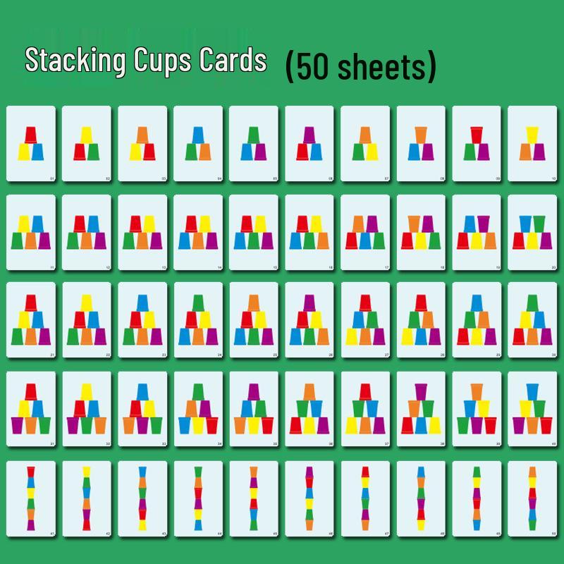 

Toddler Educational Stacking Cups Game - Early Learning Logic & Focus Toy