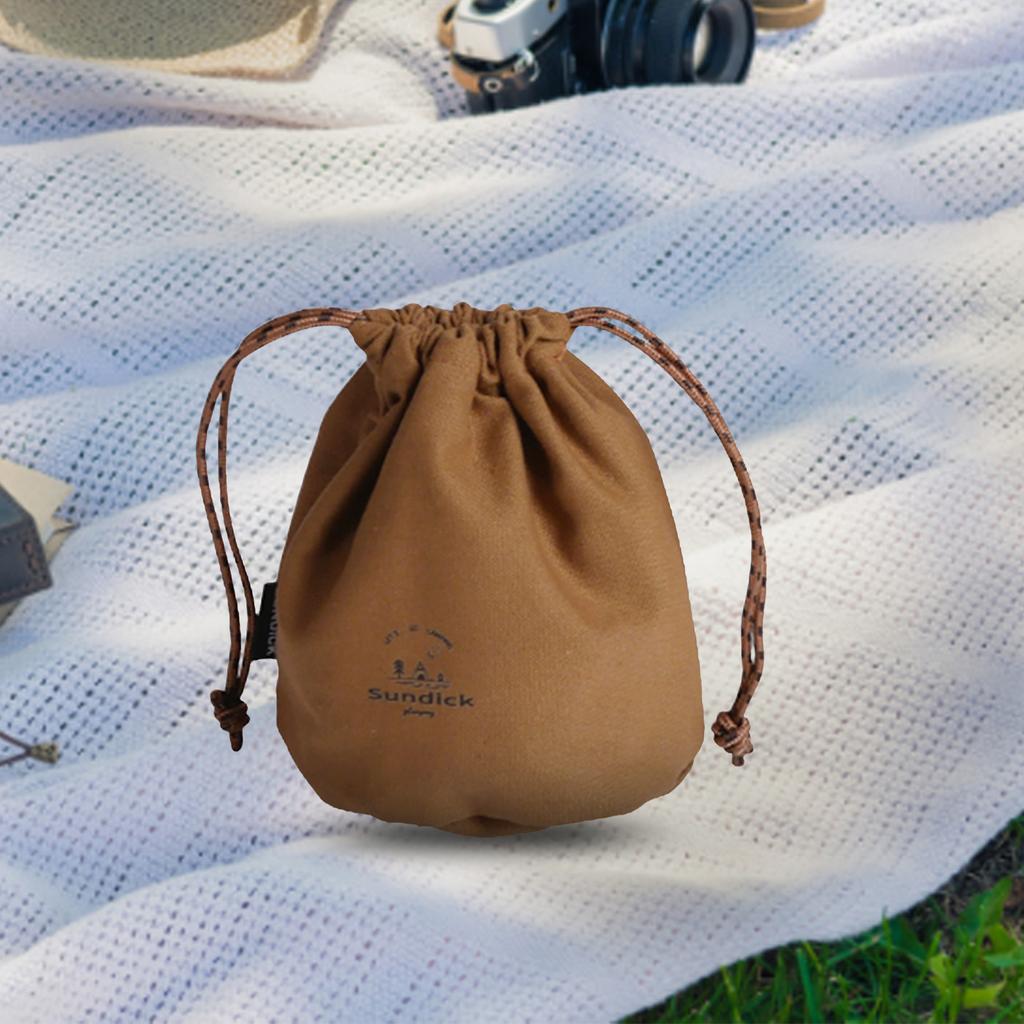 Outdoor Tableware Sundries Bags Portable Canvas Small Objects Organizers Ultralight Waterproof for Travel Hiking