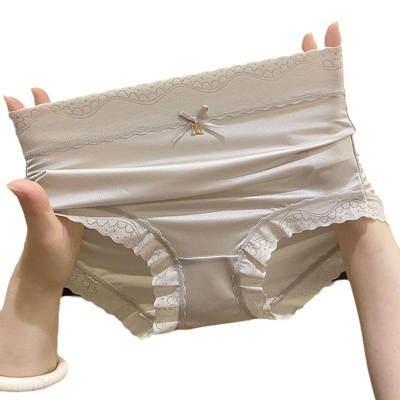 Culottes en soie de mûrier antibactériennes sans coutures taille moyenne pour femme