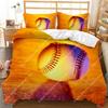 Ball Bettbezug Set Sportbälle Bettwäsche Set King Size Basketball Fußball Fußball Baseball Polyester Steppdeckenbezug Für Jungen Teenager