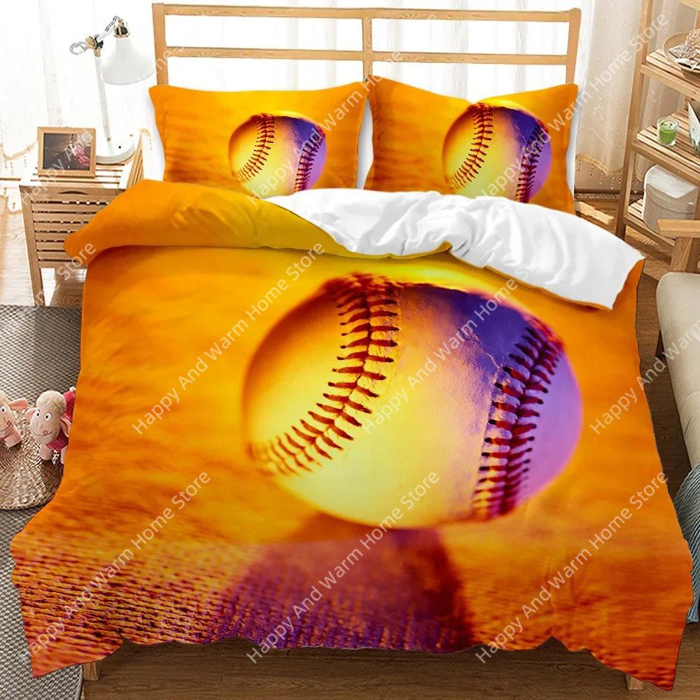 

Bal Soft Duvet Cover Set Sports Bals Beding Set King-Sized Dimensionsd Dimensions Basketbal Fotbal Socer Basebal Polyester Comfortable Quilt Cover For 120*200cm Single