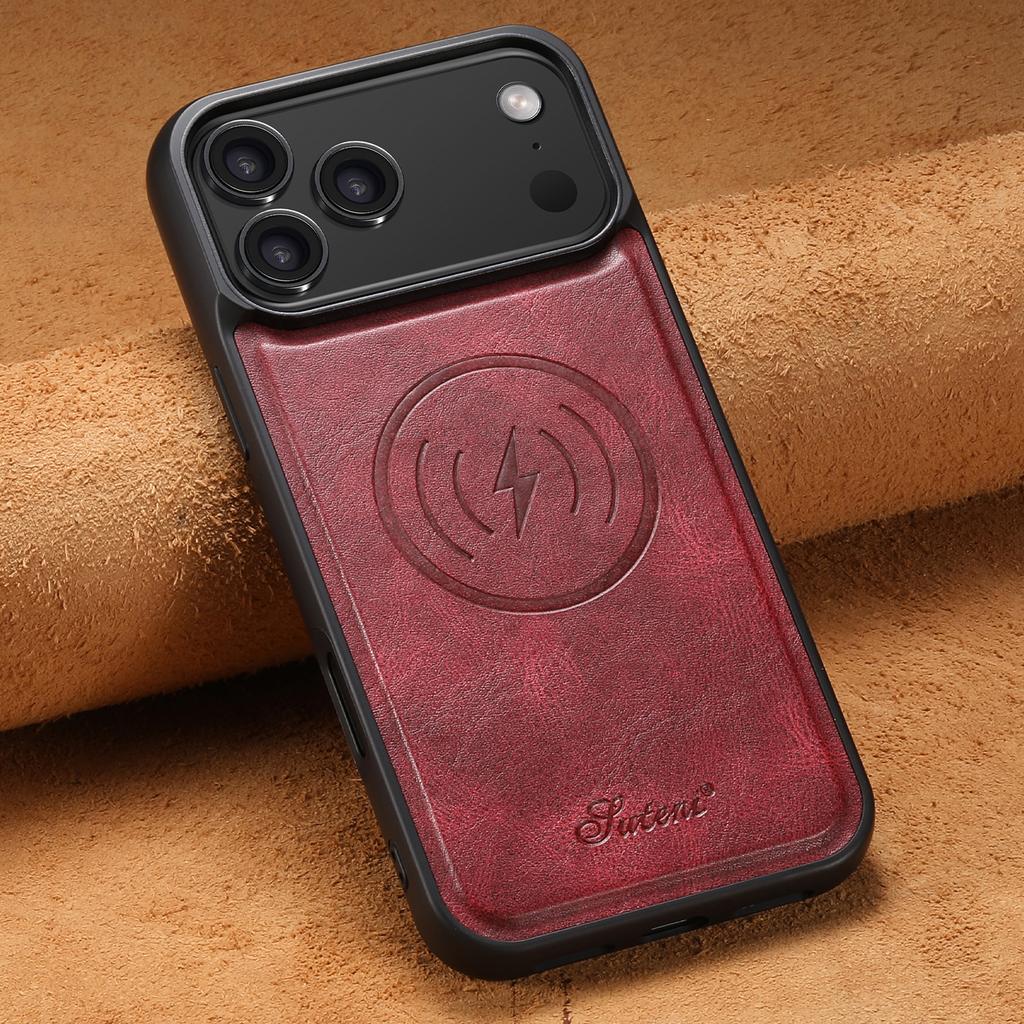 Luxury Faux Leather Oil Wax Phone Case for IPhone 17 Pro Max 16 Plus 15 14 13 12