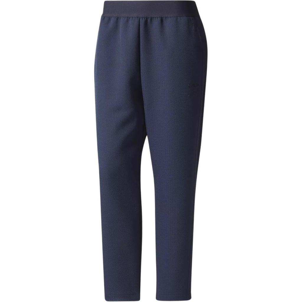 Adidas Originals Solid Color Loose Fit Elastic Waist Casual Pants Women Bottoms Navy BQ7869