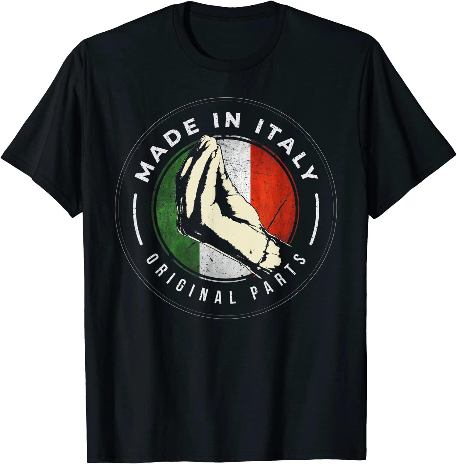 LIMITED Italian Flag Made In Italy Hand Gesture Italia Men Women T-Shirt S-3XL L