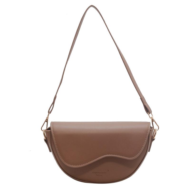 High-end, Niche Design Saddle-style Bag, Fashionable and Casual Commuter Women's Bag, Single-shoulder Crossbody Bag