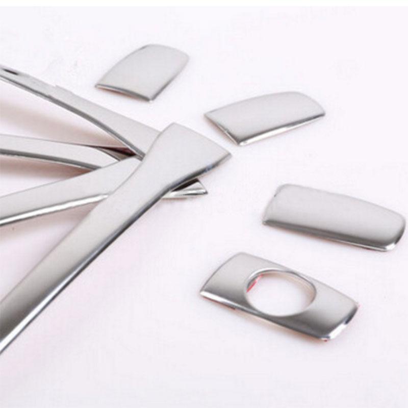 Stainless Steel Door Handle Cover Decoration Sticker for Peugeot 207 308 407 2008 2009 2010 Citroen C4 2004-2010 Car Styling