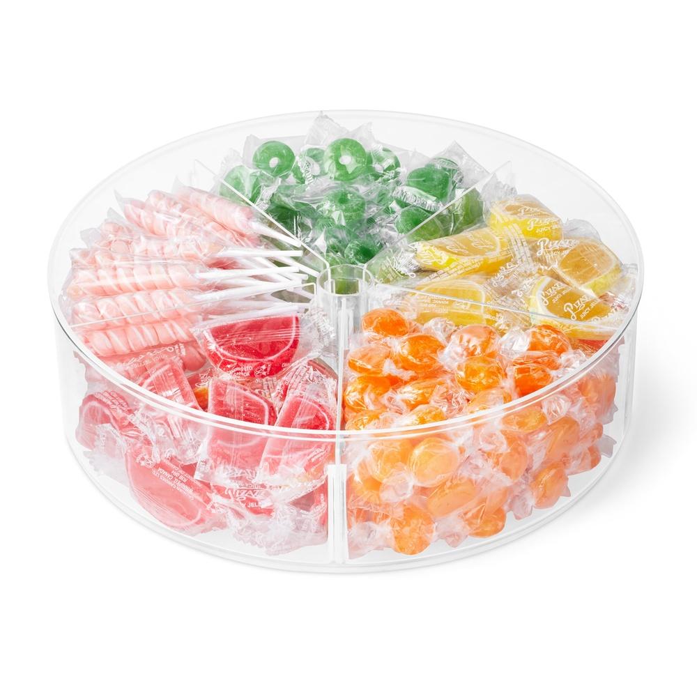 

Clear Plastic High Wall Turntable Organizer with Removable Dividers Kitchen Pantry Storage Rotating Base Custom Compartment 12 United States