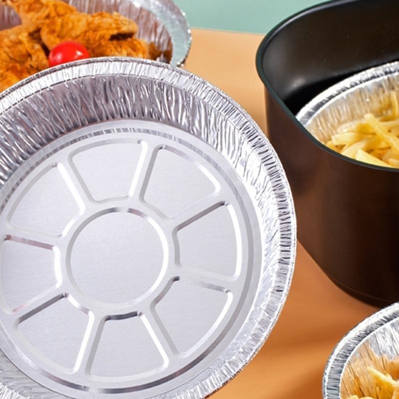 Horkovzdušná fritéza Hliníková fóliová forma Kuchyňské potřeby Nádoby na potraviny Čtvercový plech na troubu/BBQ Nepromastitelný Nepřilnavý Kuchyňské nástroje na pečení