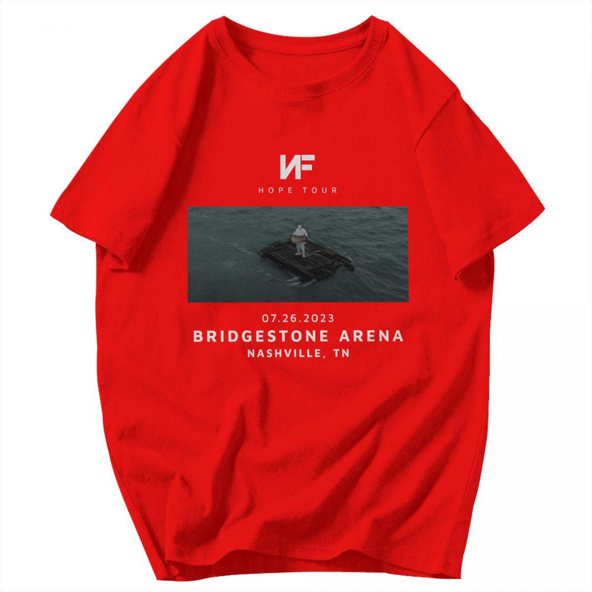 

Мужская футболка Рэпер Nf Hope Tour Идея Y2K Графическая Индивидуальная Унисекс Одежда Футболки S