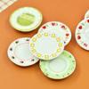 5Pcs Cute Miniature Dollhouse Kitchen Dish Flower Plate For Doll Accessories For Kids Toy