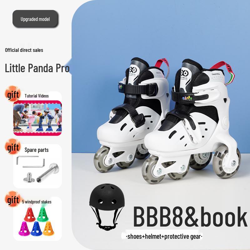 Nastavitelné blikající kolečkové brusle pro děti